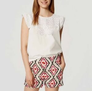 Loft Ikat Embroidered The Riviera Shorts